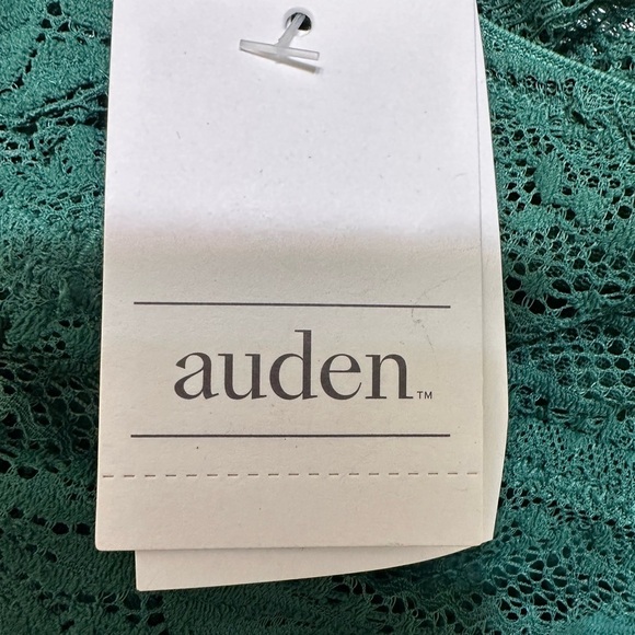 Auden Unlined Racerback Elegant Lace Bralette in Green NWT - Picture 5 of 8